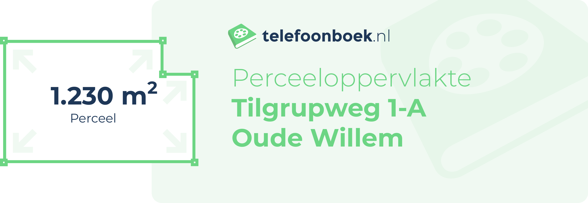 Perceeloppervlakte Tilgrupweg 1-A Oude Willem