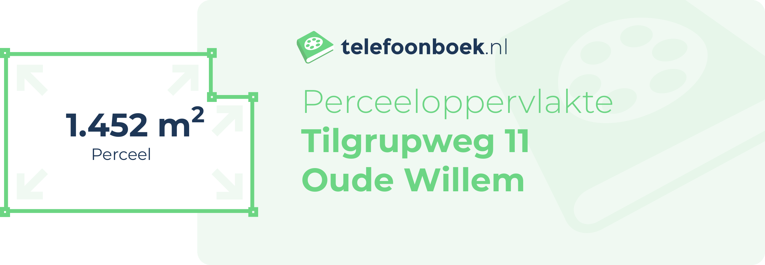 Perceeloppervlakte Tilgrupweg 11 Oude Willem