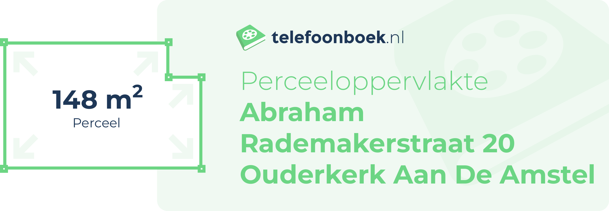 Perceeloppervlakte Abraham Rademakerstraat 20 Ouderkerk Aan De Amstel