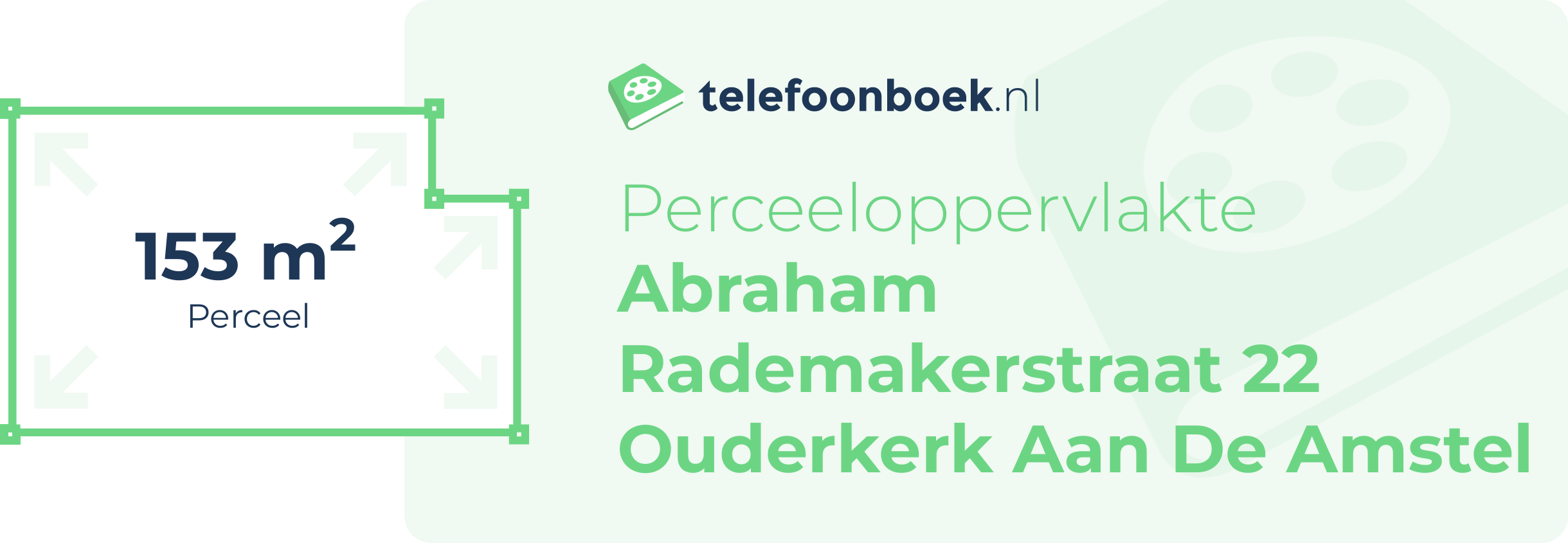 Perceeloppervlakte Abraham Rademakerstraat 22 Ouderkerk Aan De Amstel