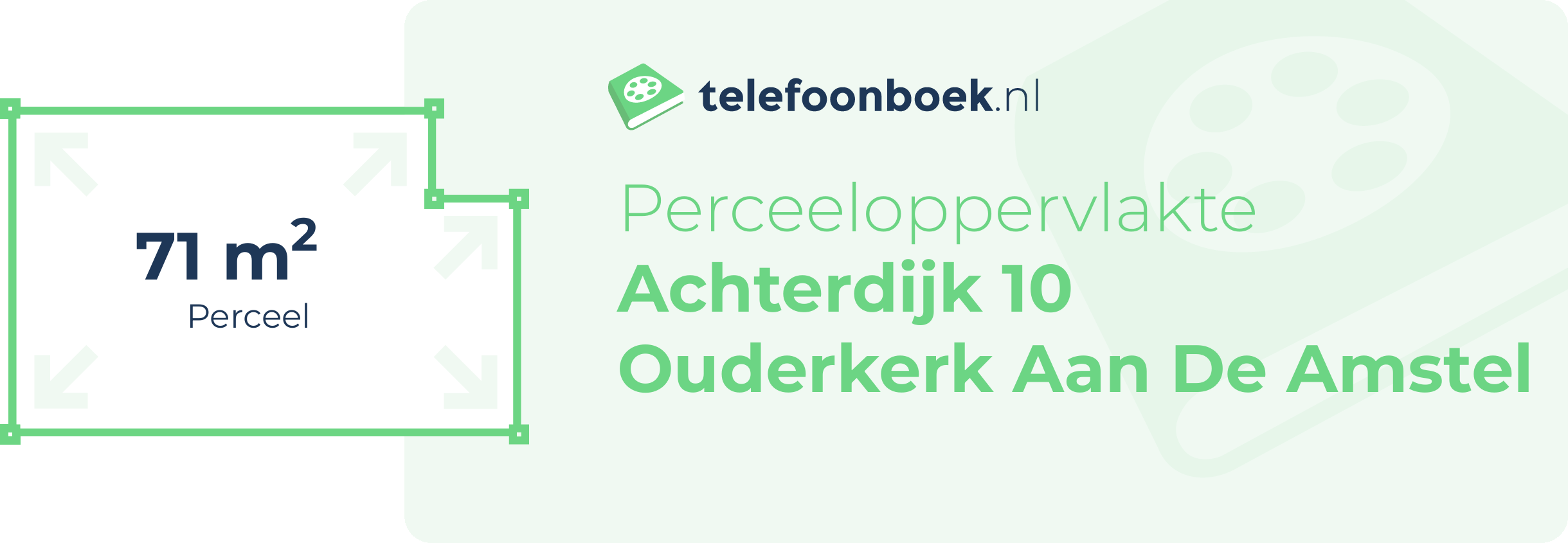 Perceeloppervlakte Achterdijk 10 Ouderkerk Aan De Amstel