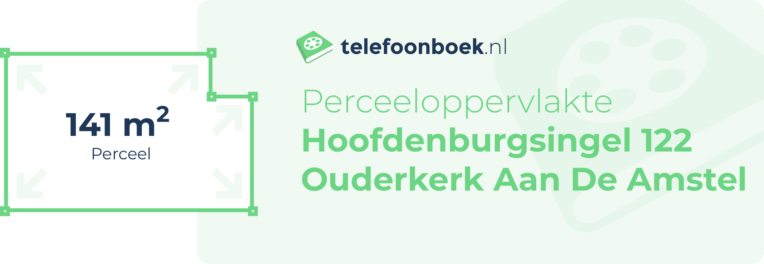 Perceeloppervlakte Hoofdenburgsingel 122 Ouderkerk Aan De Amstel