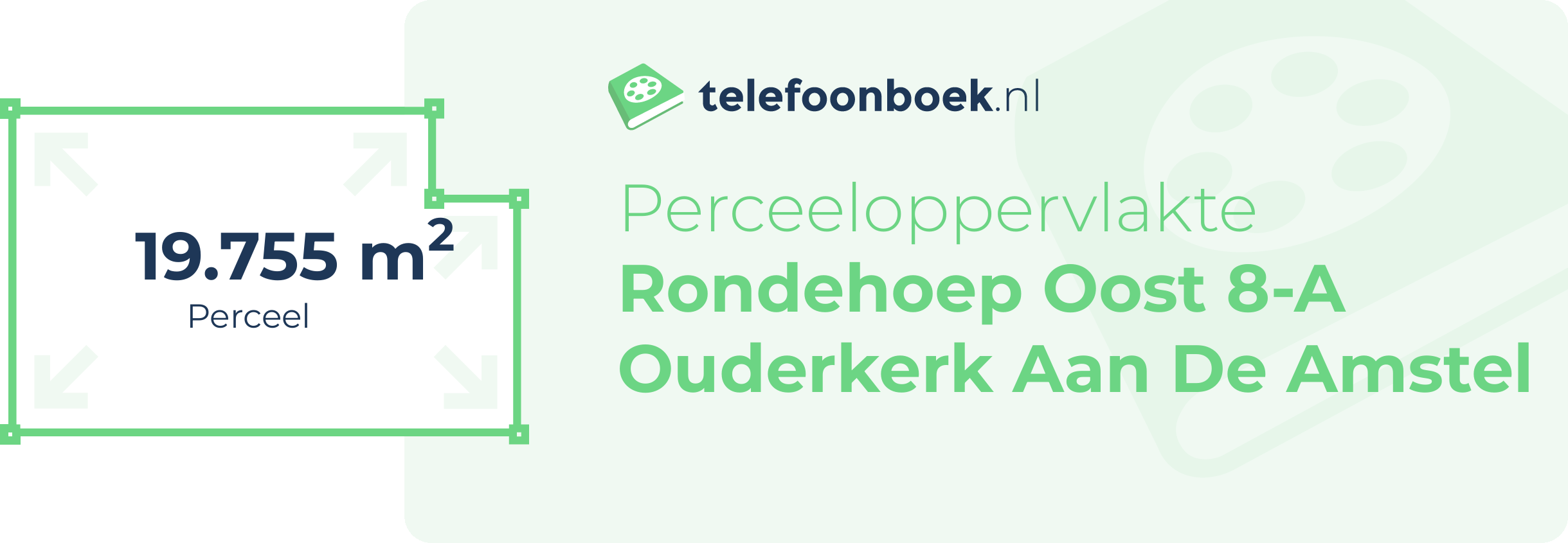 Perceeloppervlakte Rondehoep Oost 8-A Ouderkerk Aan De Amstel