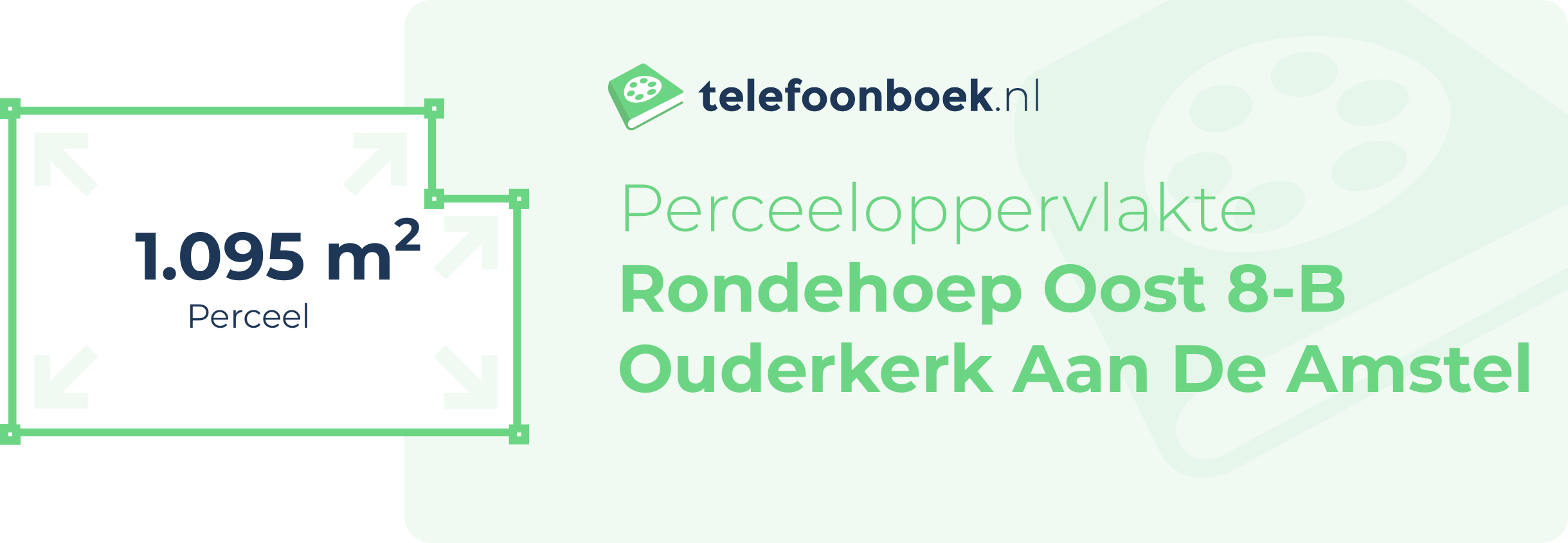 Perceeloppervlakte Rondehoep Oost 8-B Ouderkerk Aan De Amstel