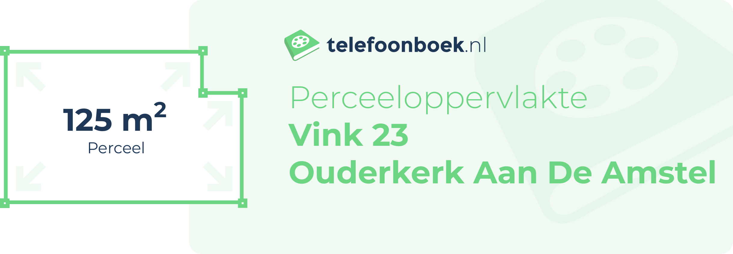 Perceeloppervlakte Vink 23 Ouderkerk Aan De Amstel