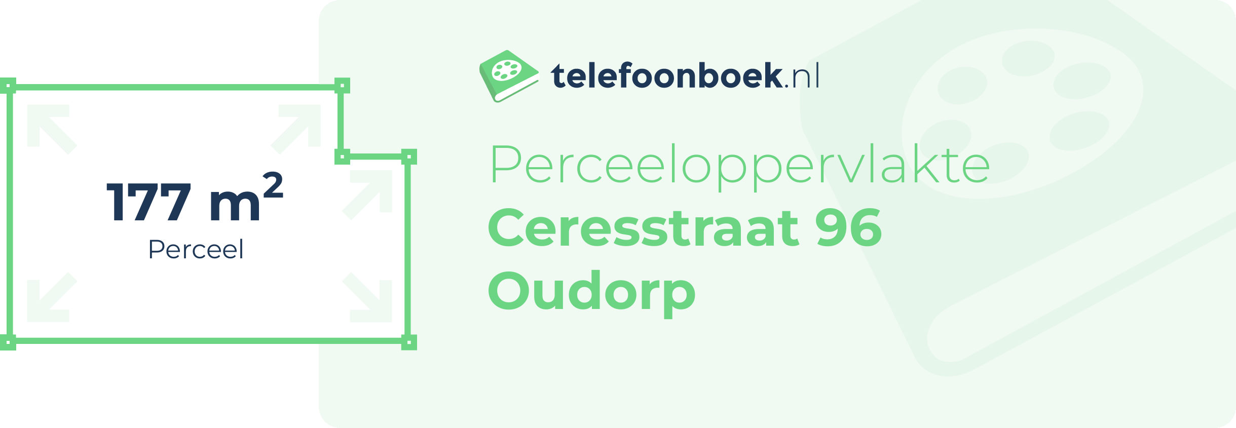 Perceeloppervlakte Ceresstraat 96 Oudorp