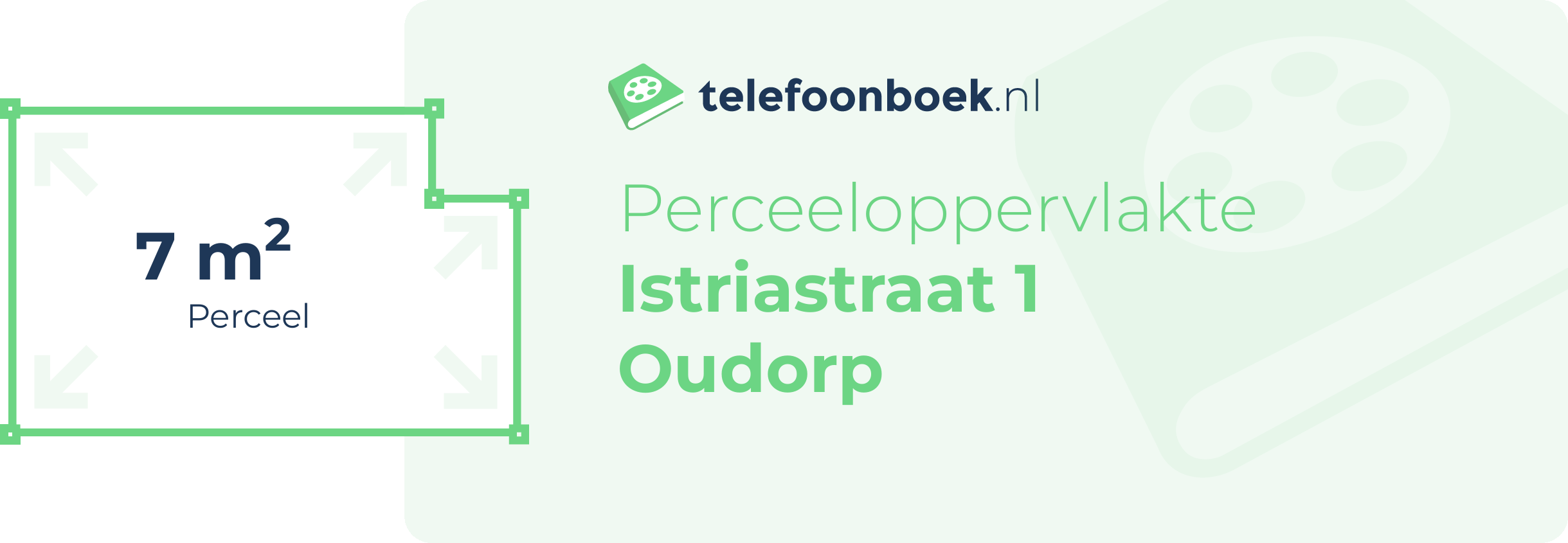 Perceeloppervlakte Istriastraat 1 Oudorp