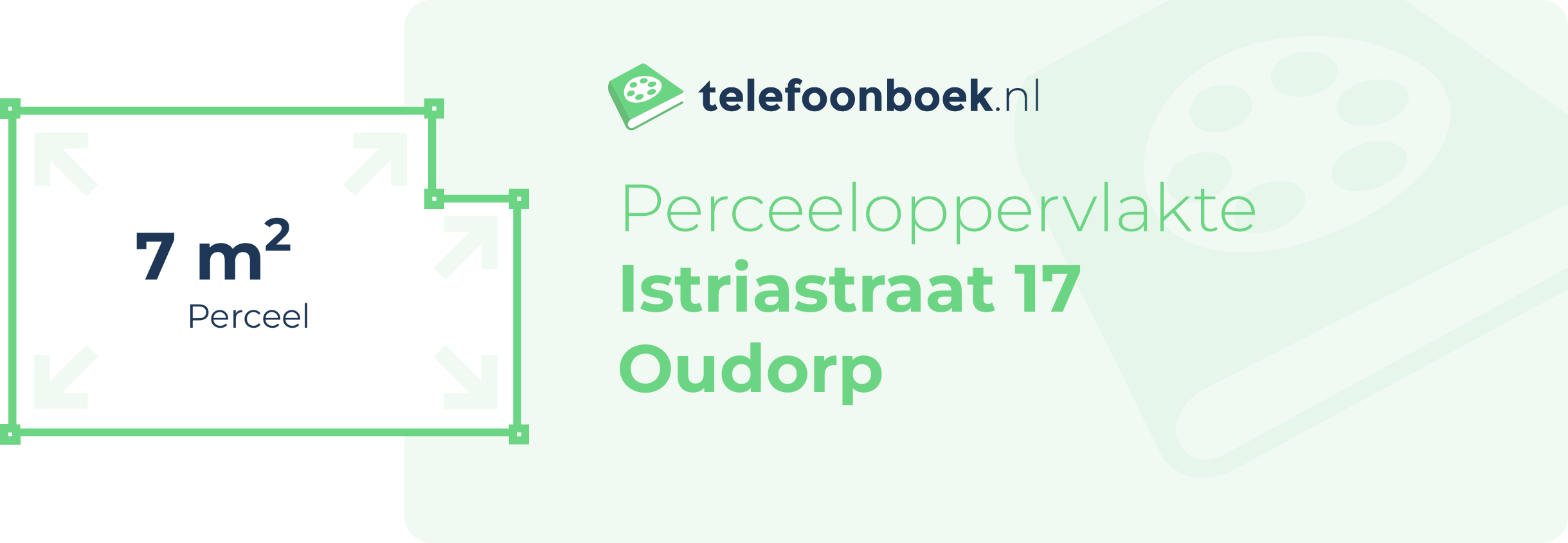 Perceeloppervlakte Istriastraat 17 Oudorp