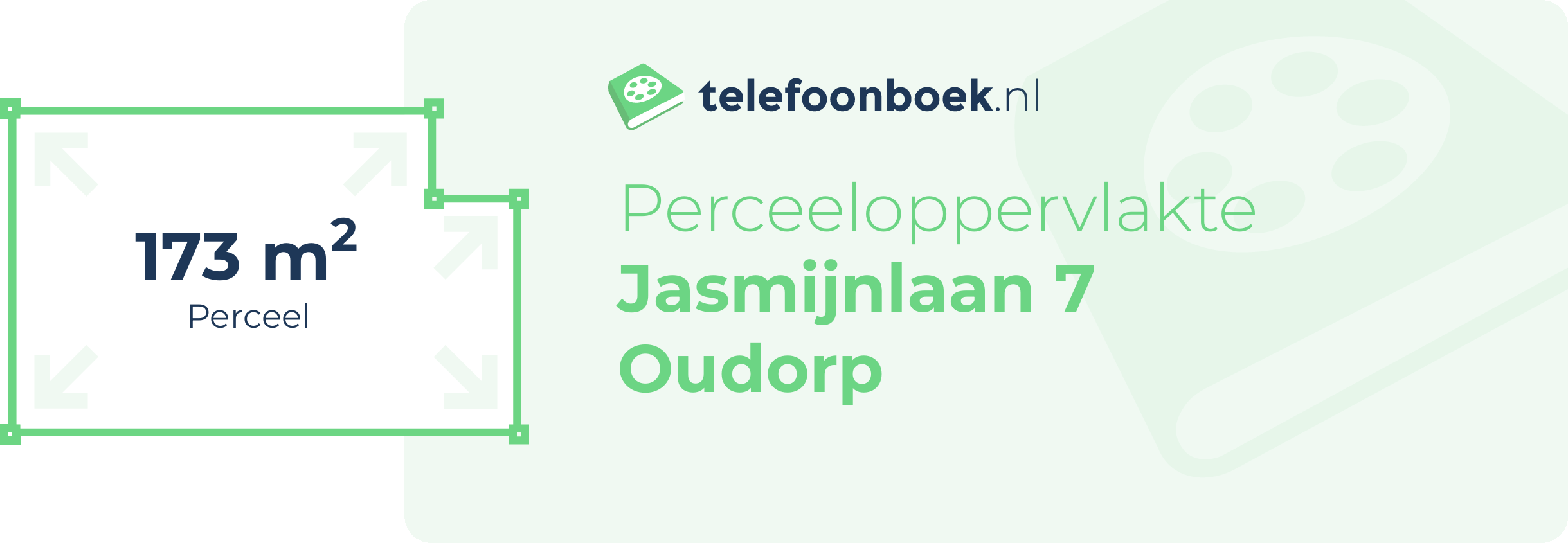 Perceeloppervlakte Jasmijnlaan 7 Oudorp