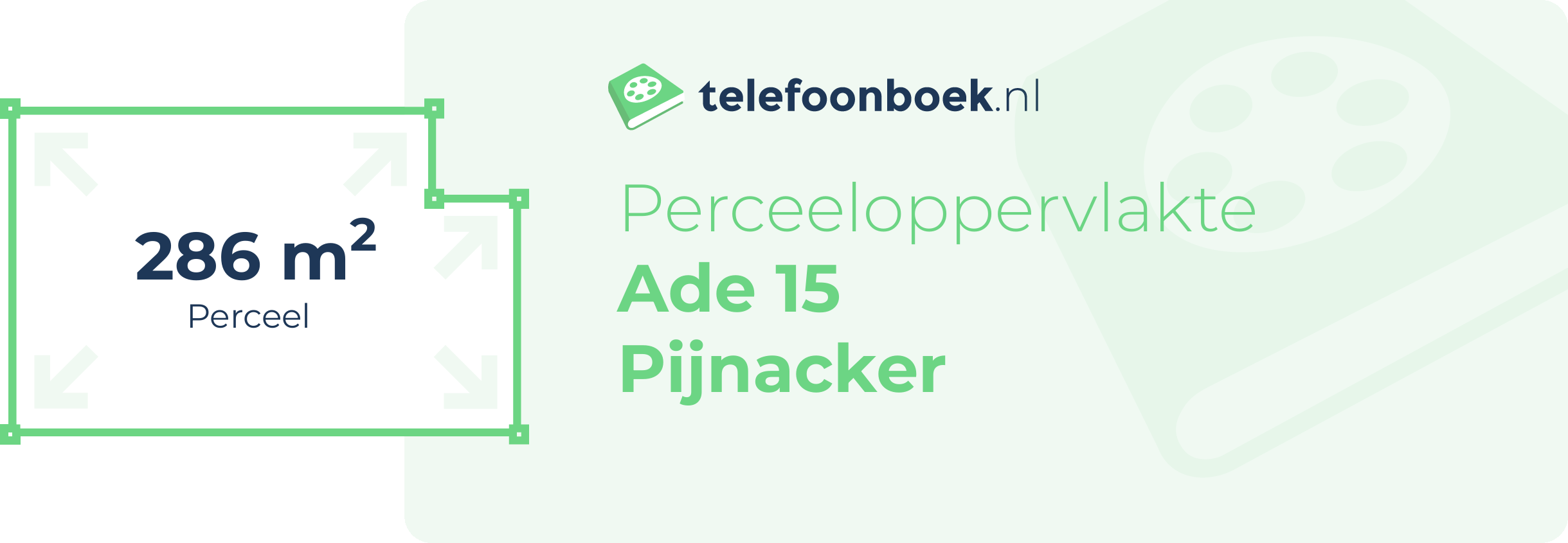 Perceeloppervlakte Ade 15 Pijnacker