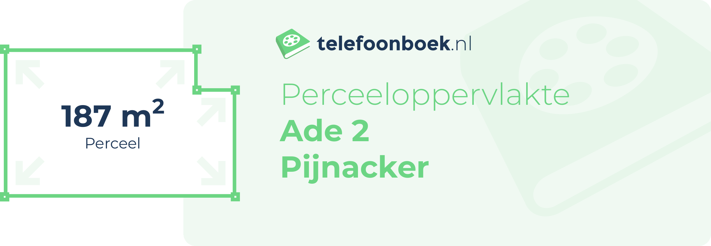 Perceeloppervlakte Ade 2 Pijnacker