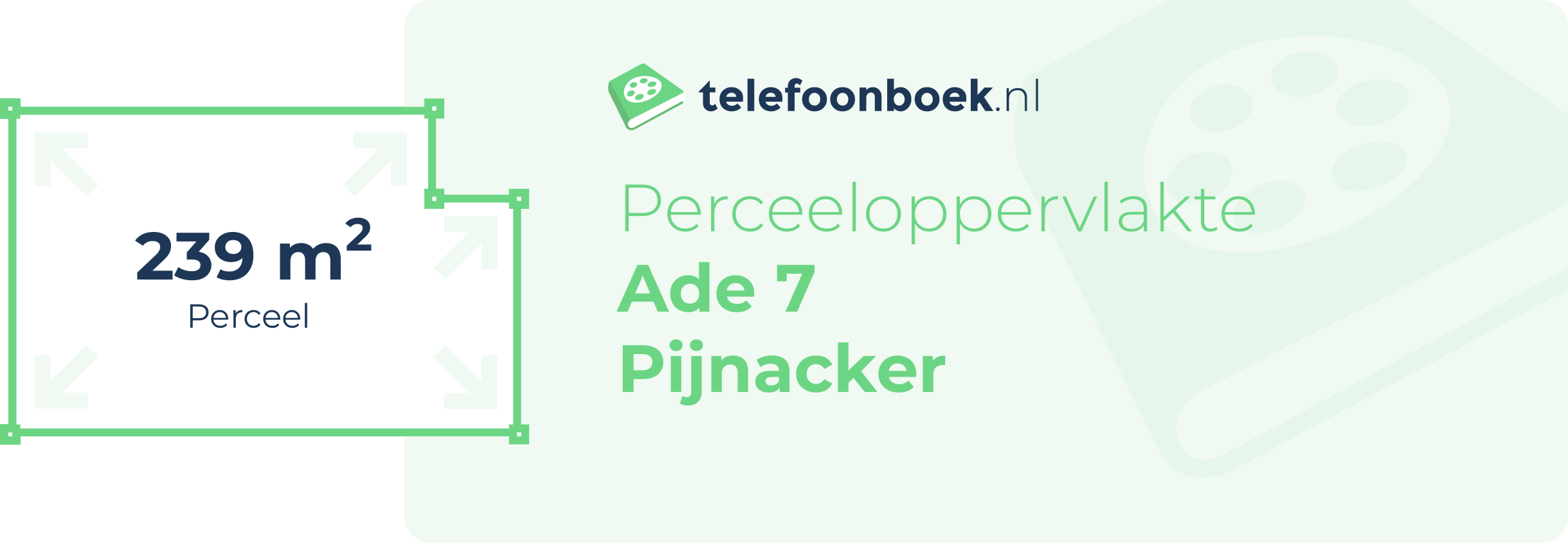 Perceeloppervlakte Ade 7 Pijnacker