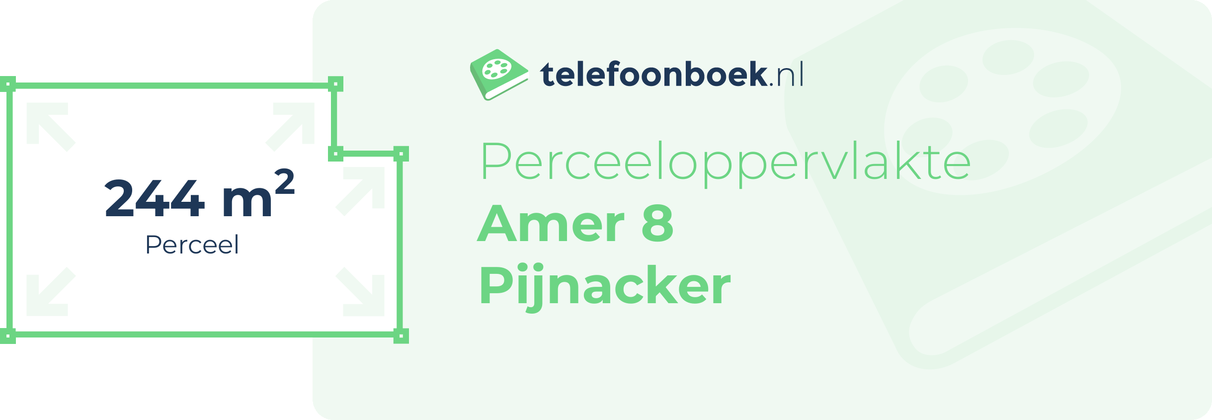 Perceeloppervlakte Amer 8 Pijnacker