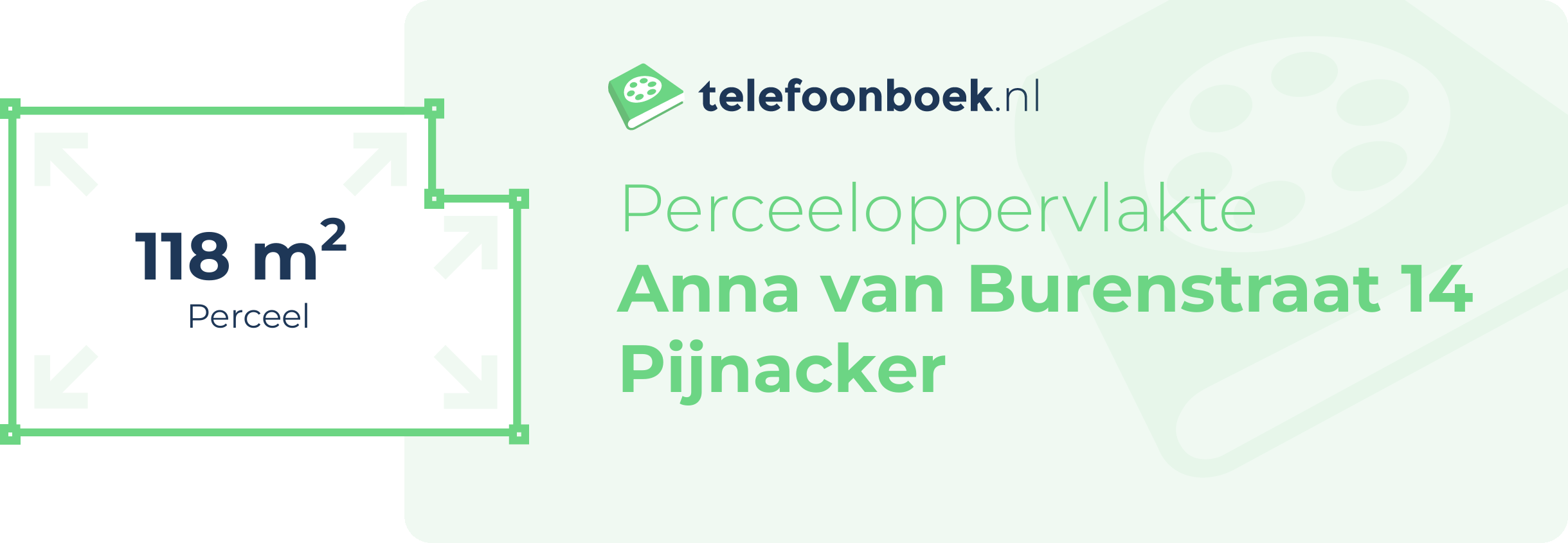 Perceeloppervlakte Anna Van Burenstraat 14 Pijnacker