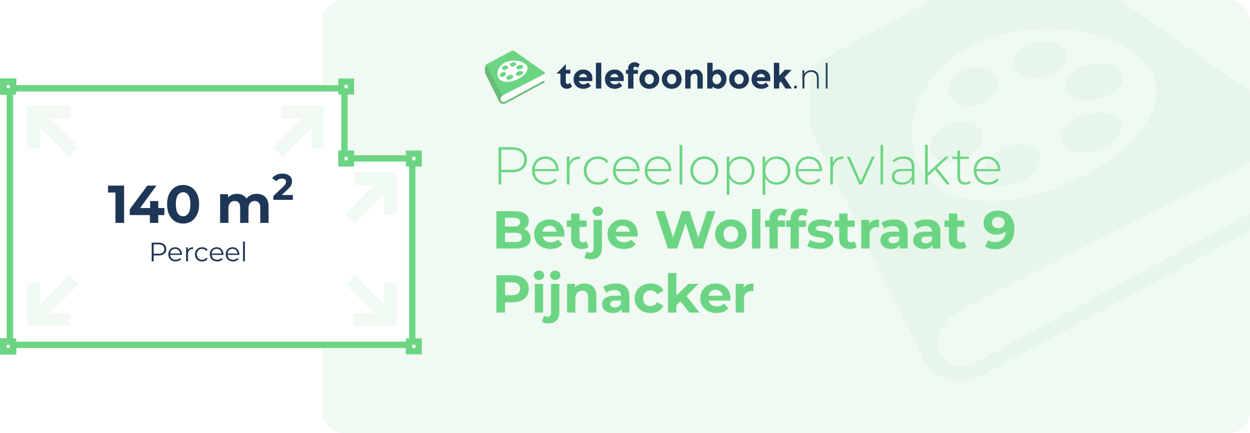 Perceeloppervlakte Betje Wolffstraat 9 Pijnacker