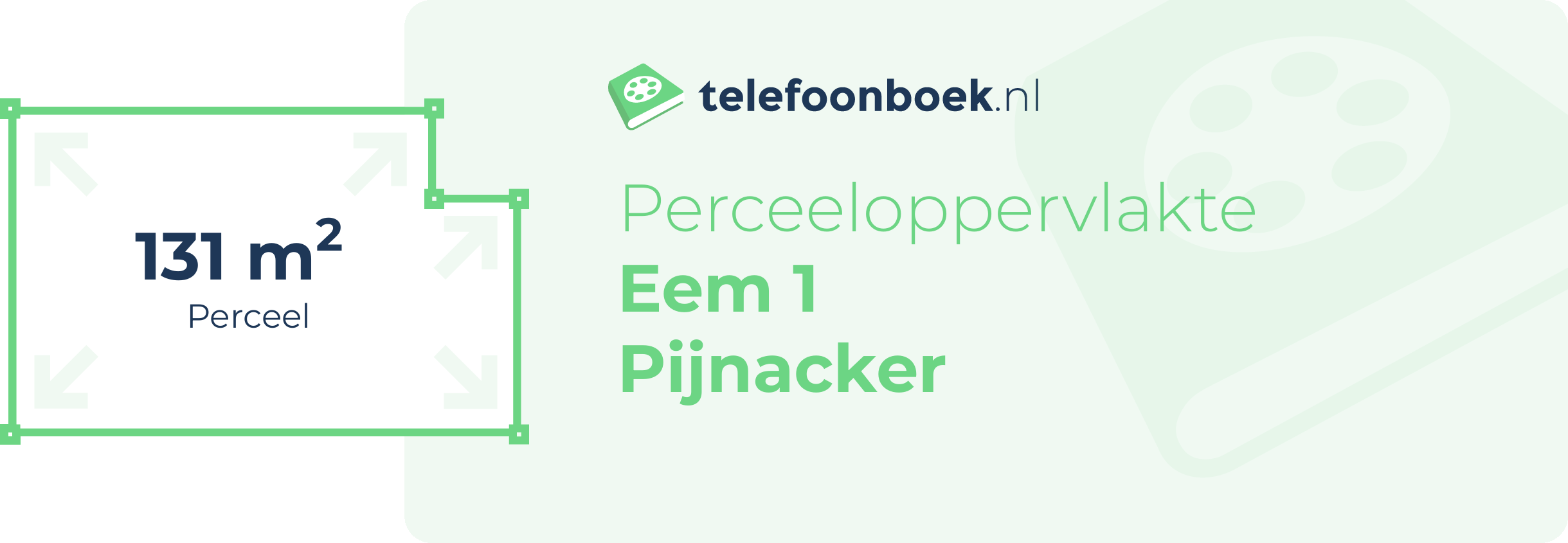 Perceeloppervlakte Eem 1 Pijnacker