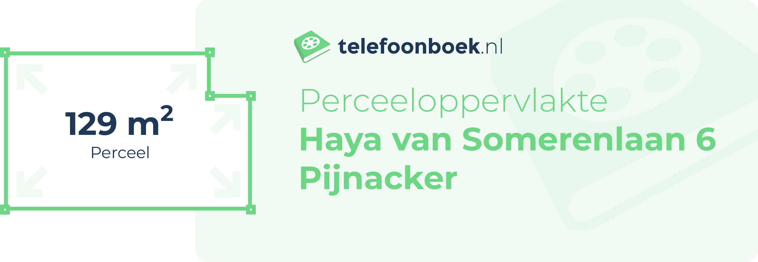 Perceeloppervlakte Haya Van Somerenlaan 6 Pijnacker