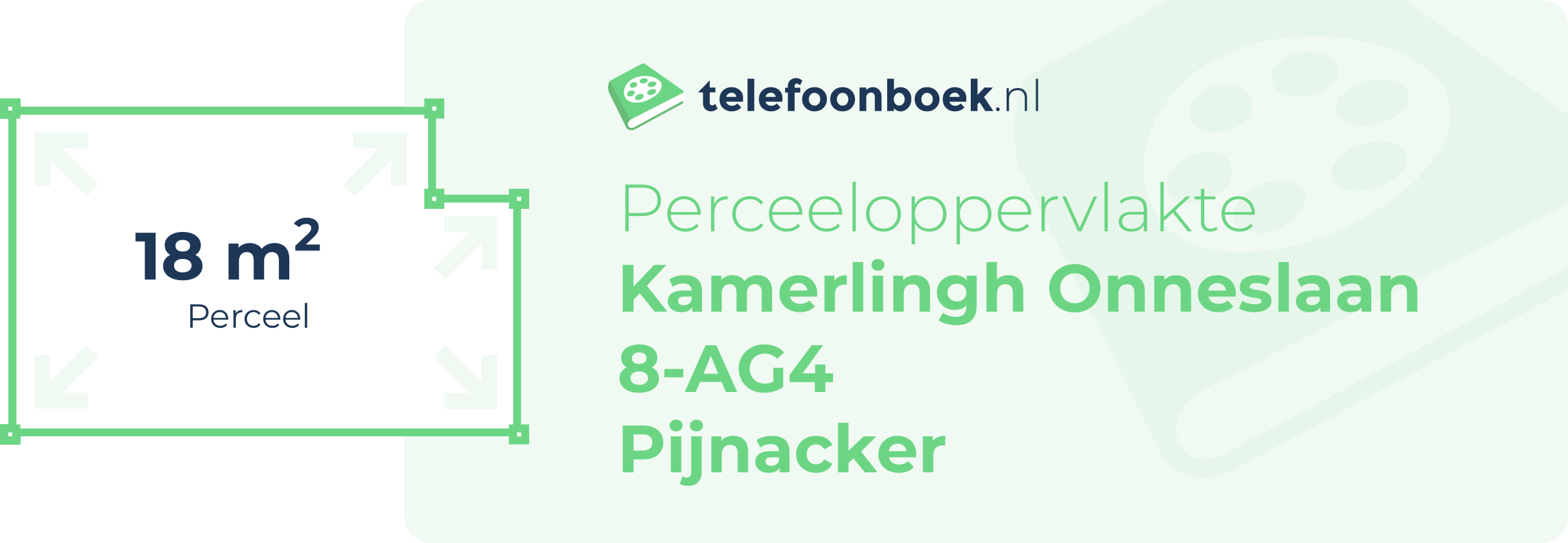 Perceeloppervlakte Kamerlingh Onneslaan 8-AG4 Pijnacker