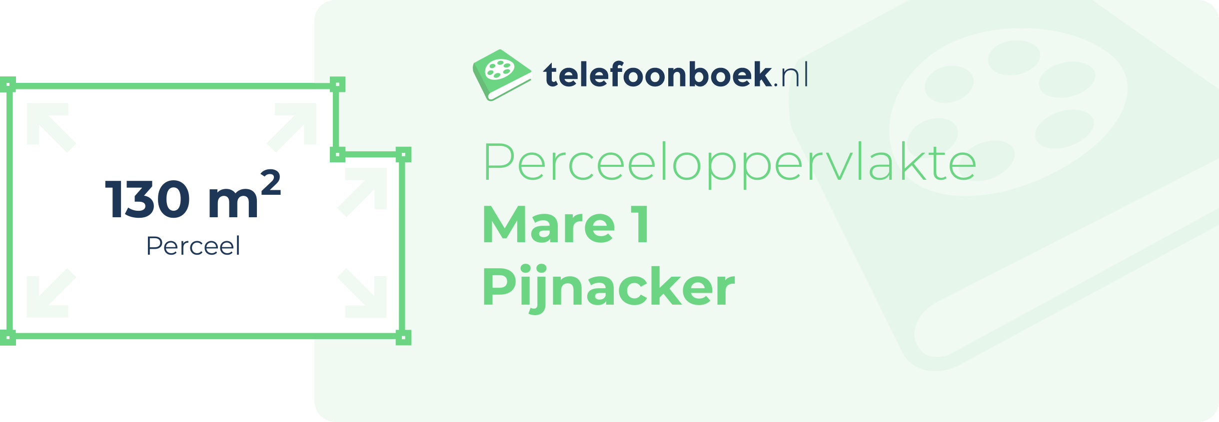 Perceeloppervlakte Mare 1 Pijnacker