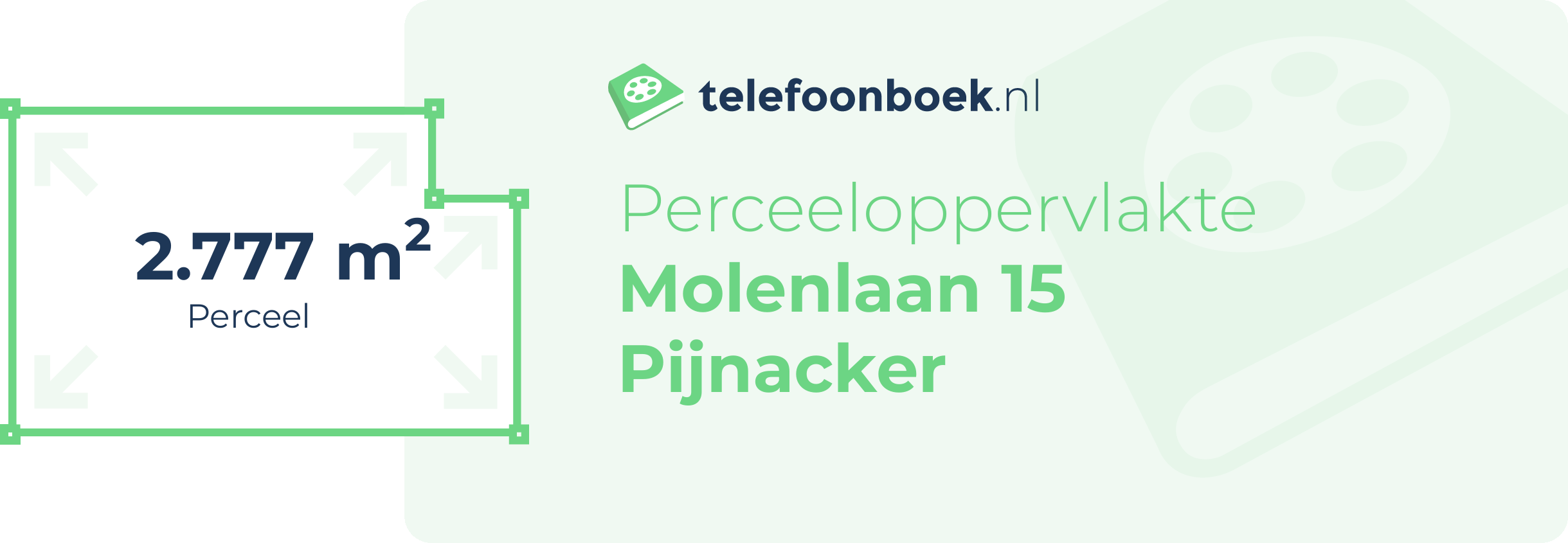 Perceeloppervlakte Molenlaan 15 Pijnacker