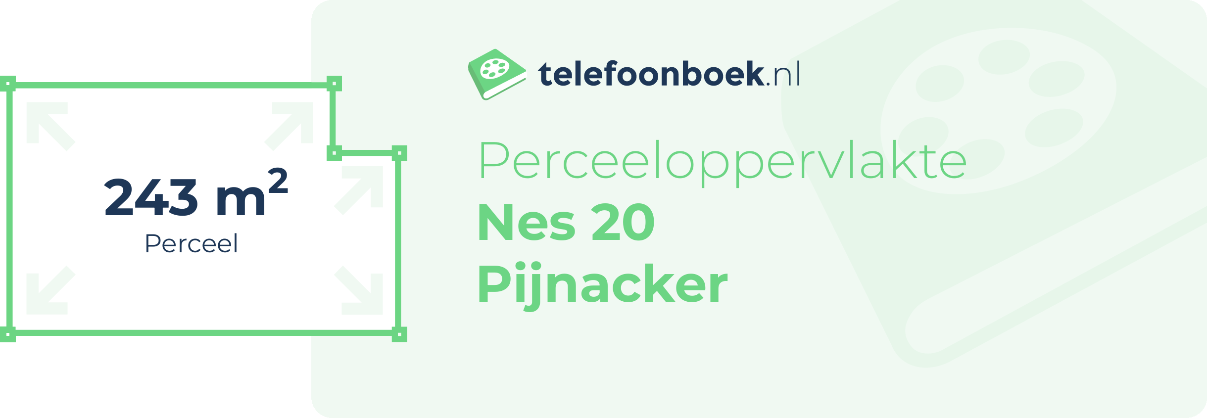 Perceeloppervlakte Nes 20 Pijnacker