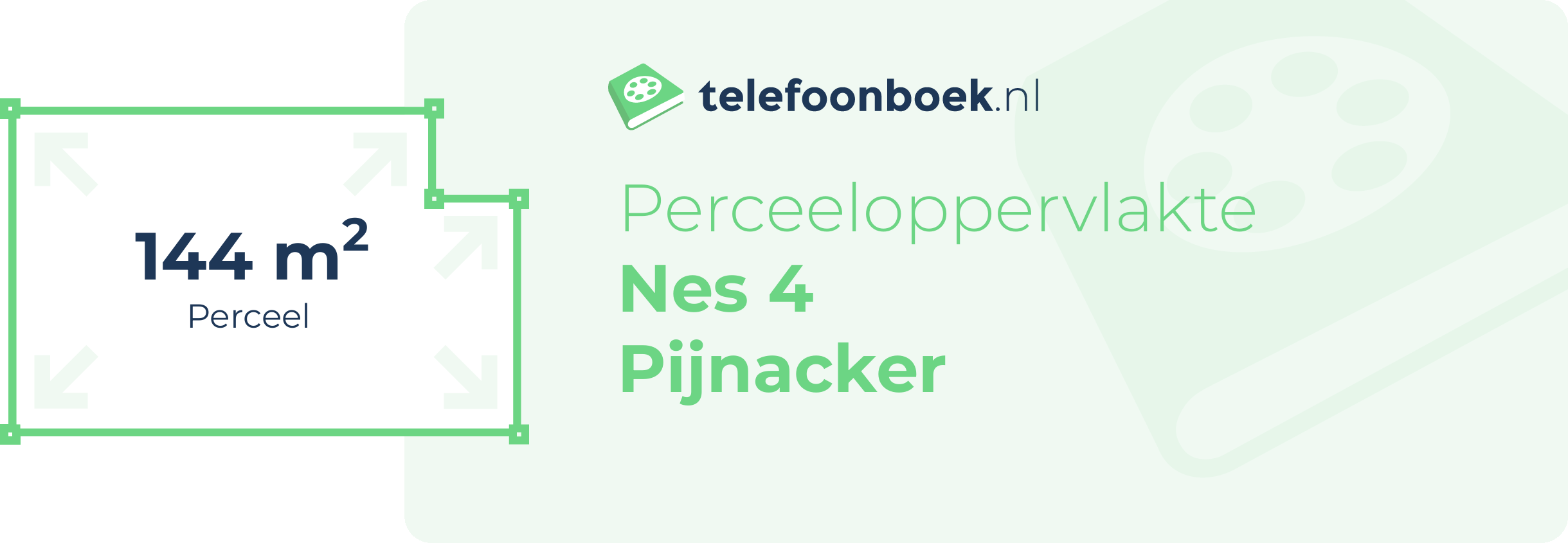 Perceeloppervlakte Nes 4 Pijnacker