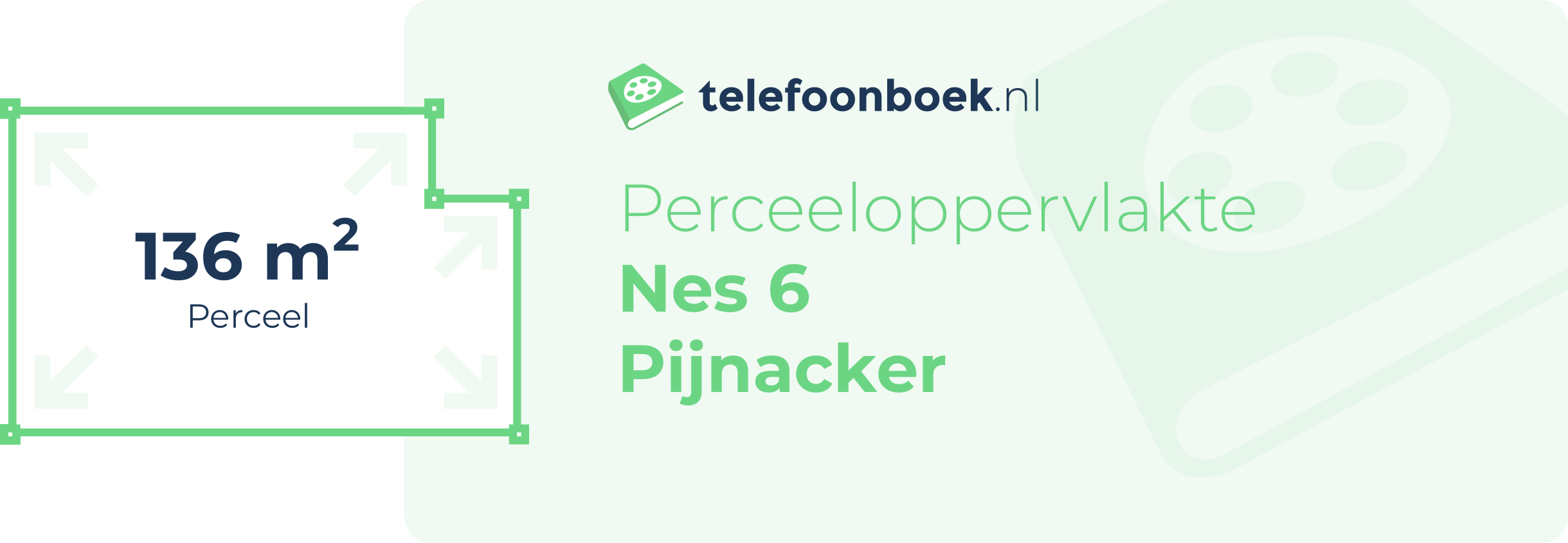 Perceeloppervlakte Nes 6 Pijnacker