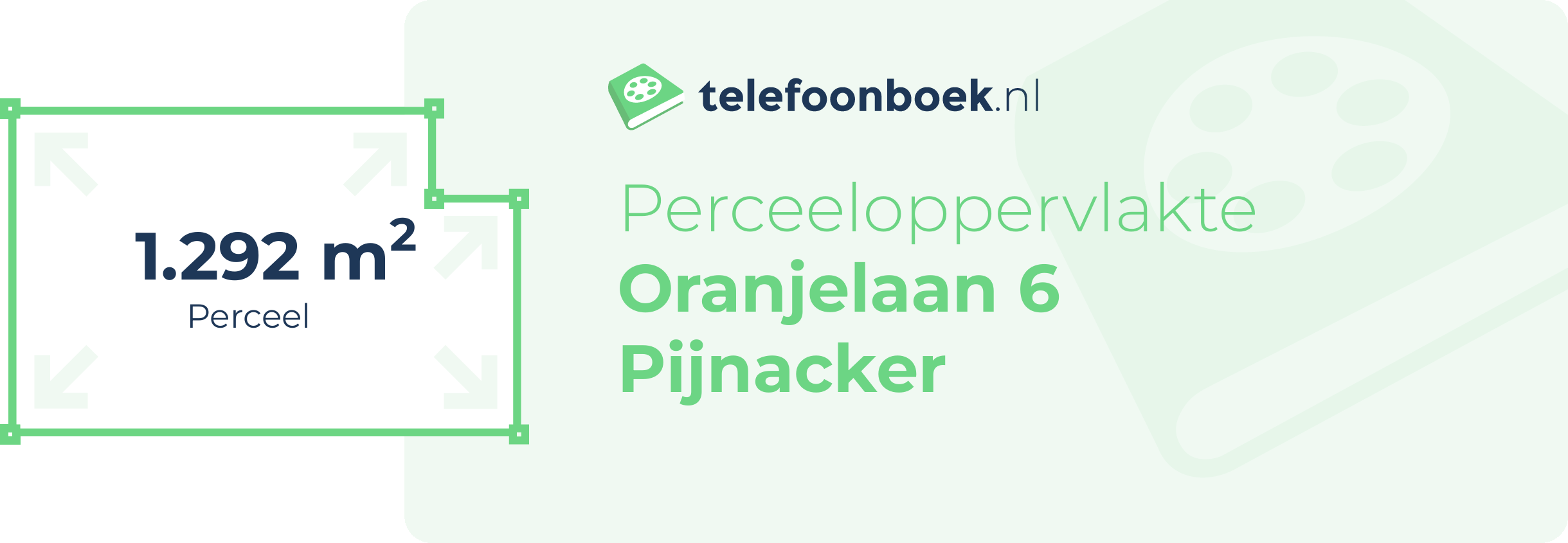 Perceeloppervlakte Oranjelaan 6 Pijnacker