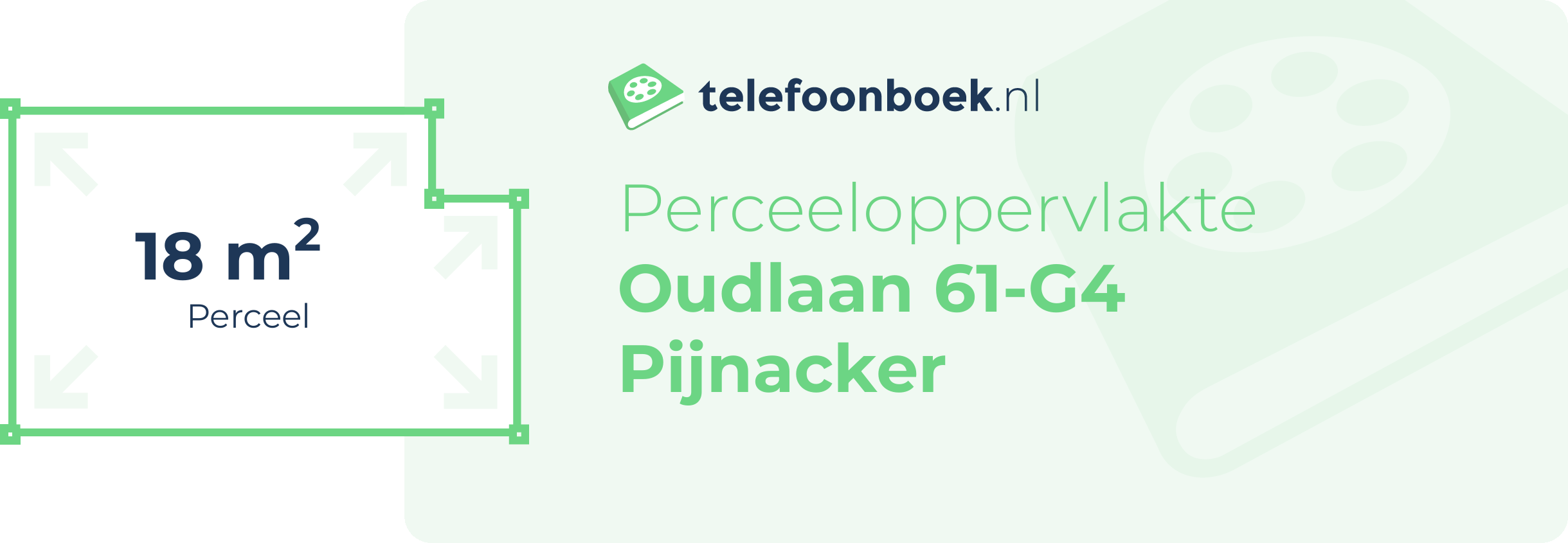 Perceeloppervlakte Oudlaan 61-G4 Pijnacker