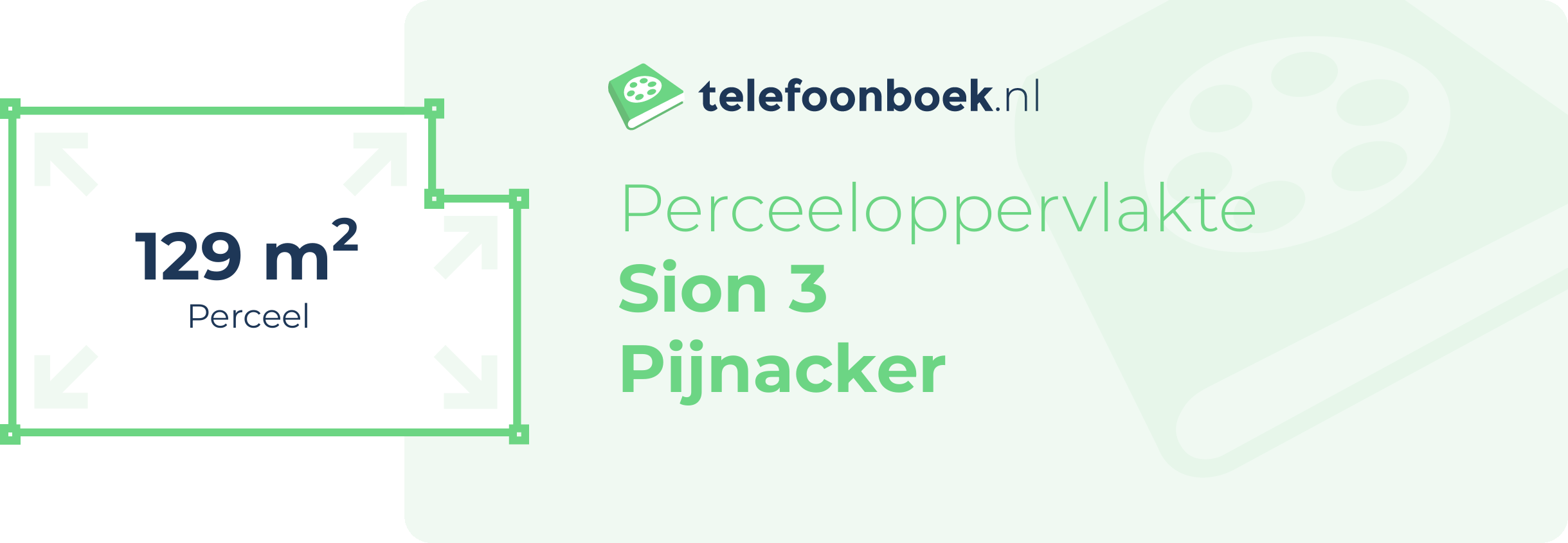 Perceeloppervlakte Sion 3 Pijnacker