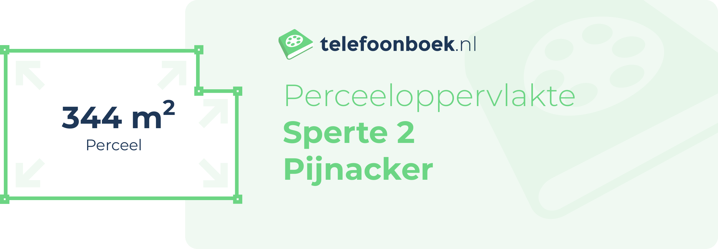 Perceeloppervlakte Sperte 2 Pijnacker