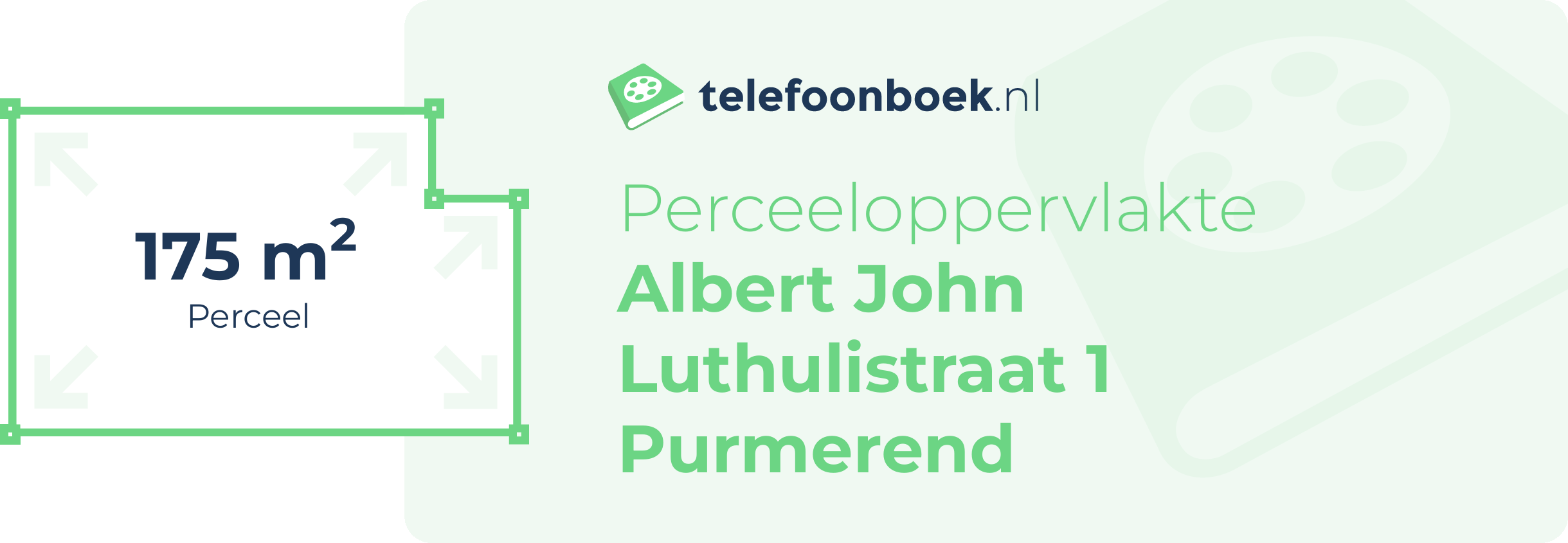 Perceeloppervlakte Albert John Luthulistraat 1 Purmerend