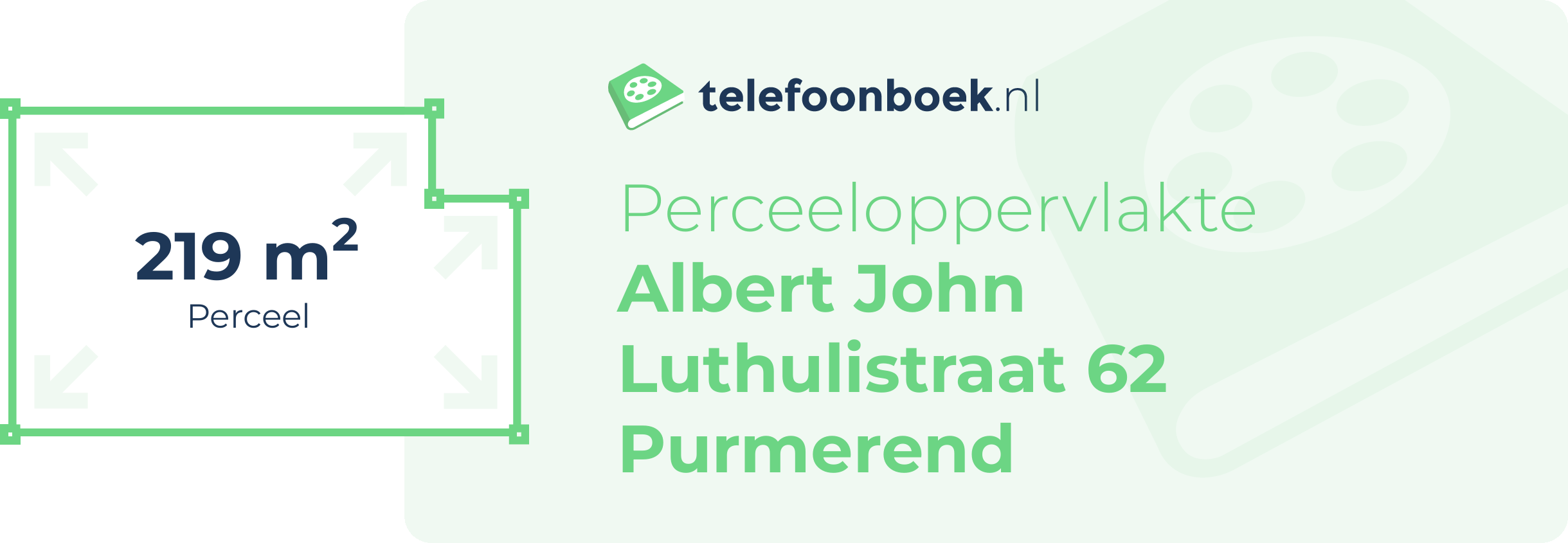 Perceeloppervlakte Albert John Luthulistraat 62 Purmerend