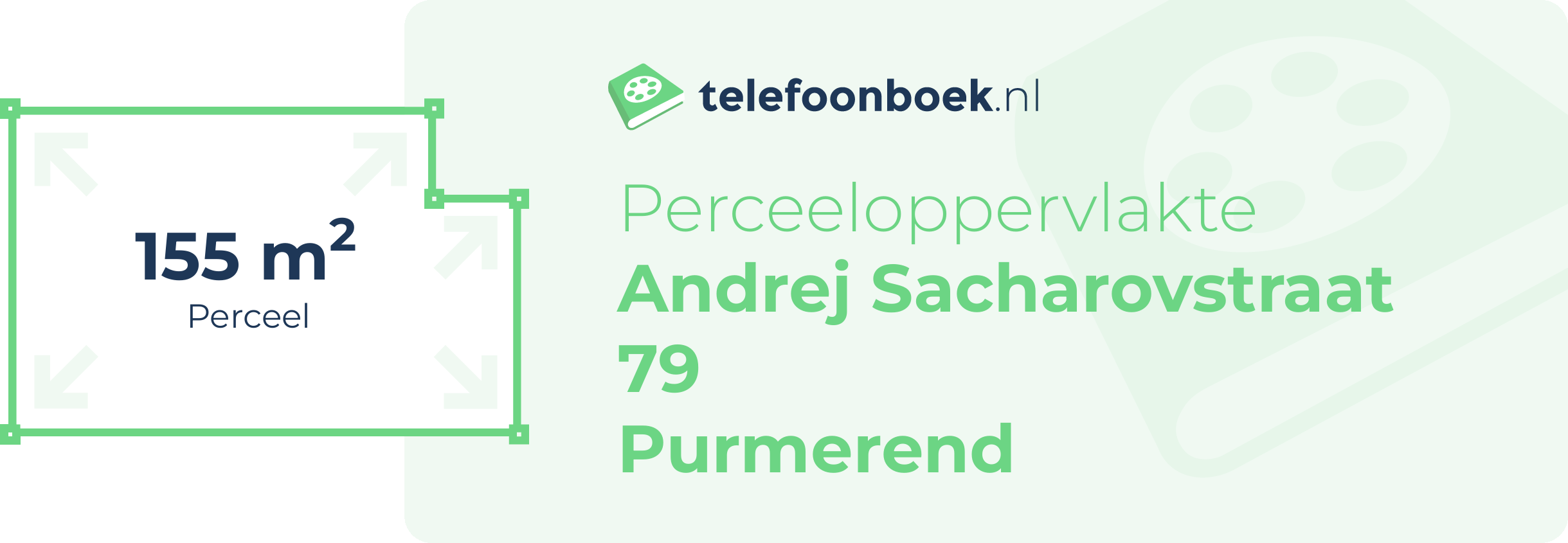 Perceeloppervlakte Andrej Sacharovstraat 79 Purmerend