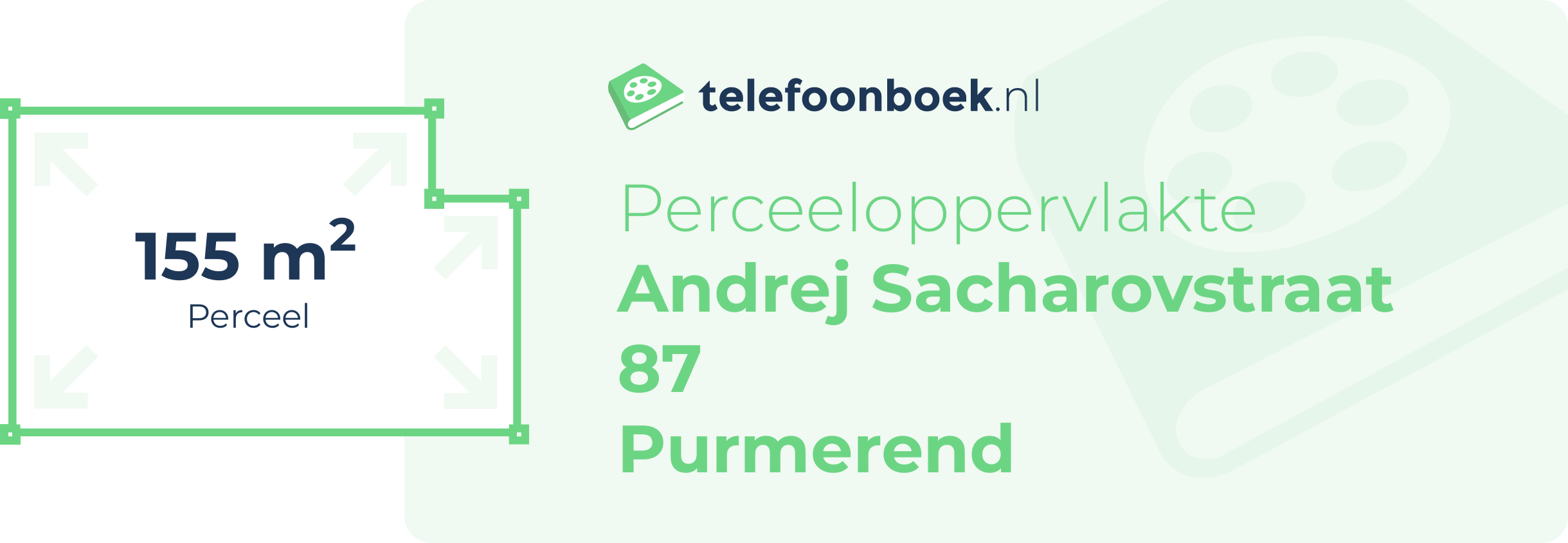 Perceeloppervlakte Andrej Sacharovstraat 87 Purmerend