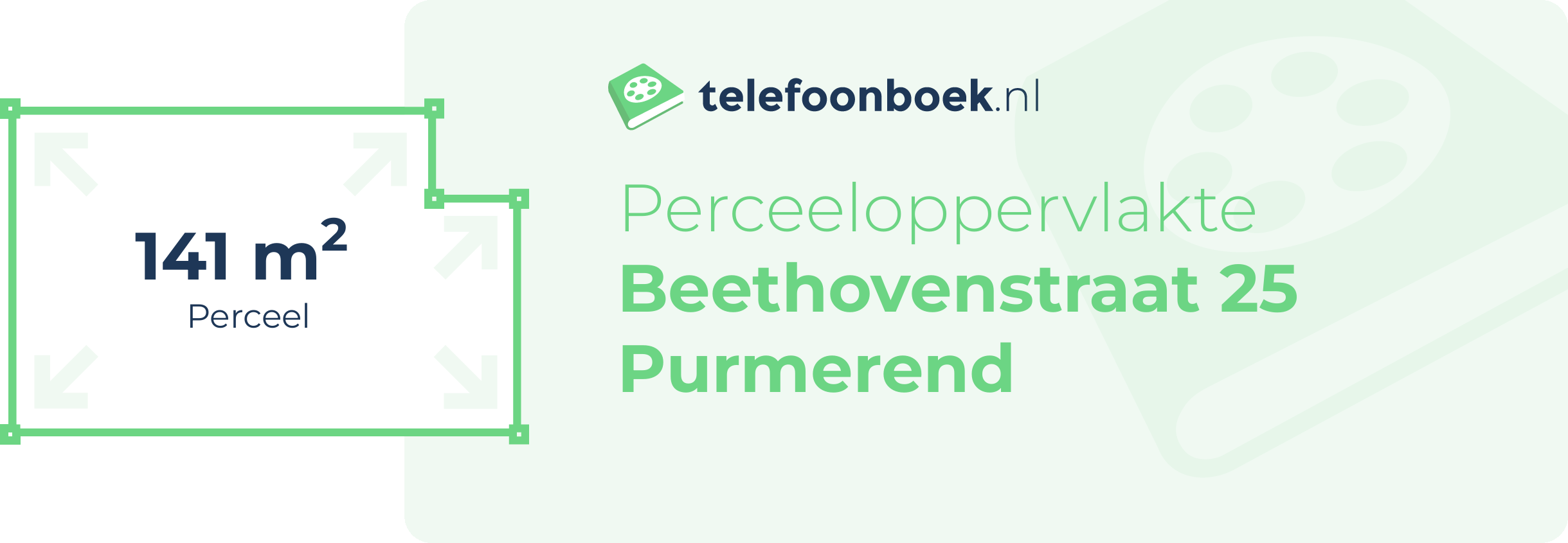 Perceeloppervlakte Beethovenstraat 25 Purmerend