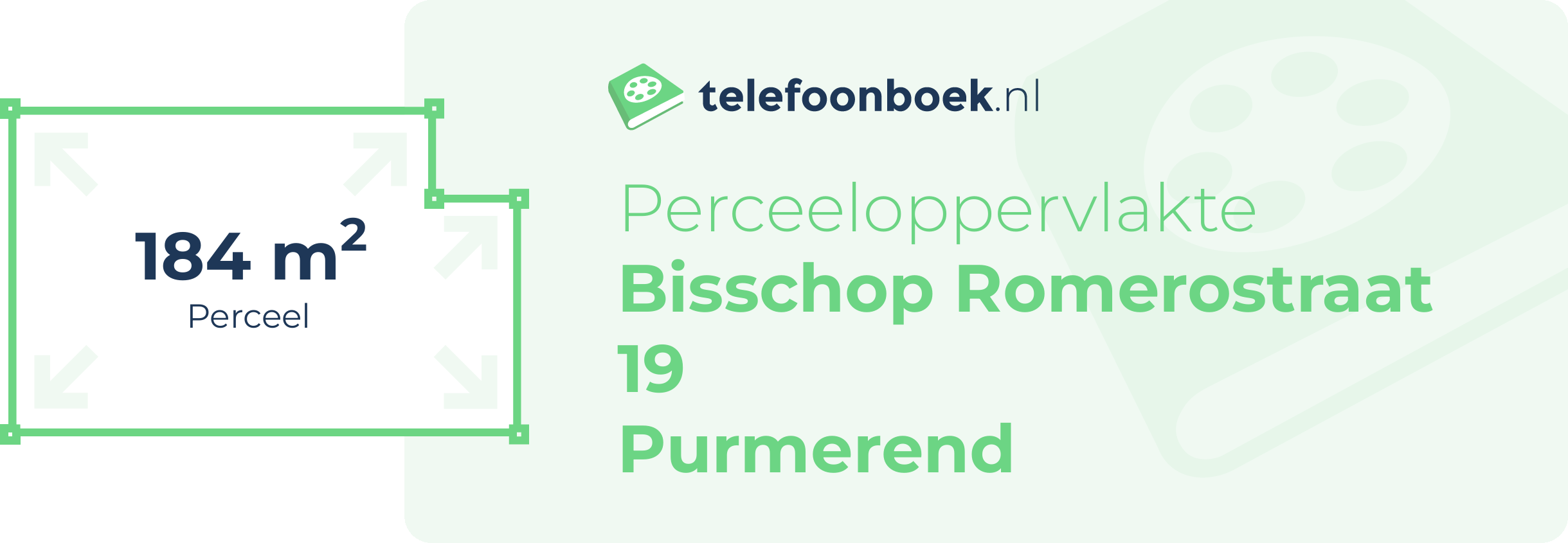 Perceeloppervlakte Bisschop Romerostraat 19 Purmerend