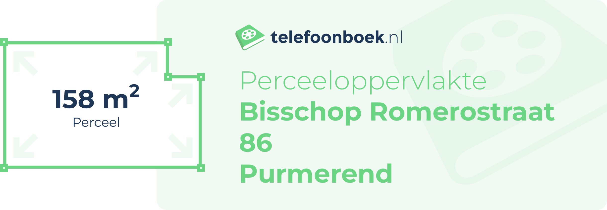 Perceeloppervlakte Bisschop Romerostraat 86 Purmerend