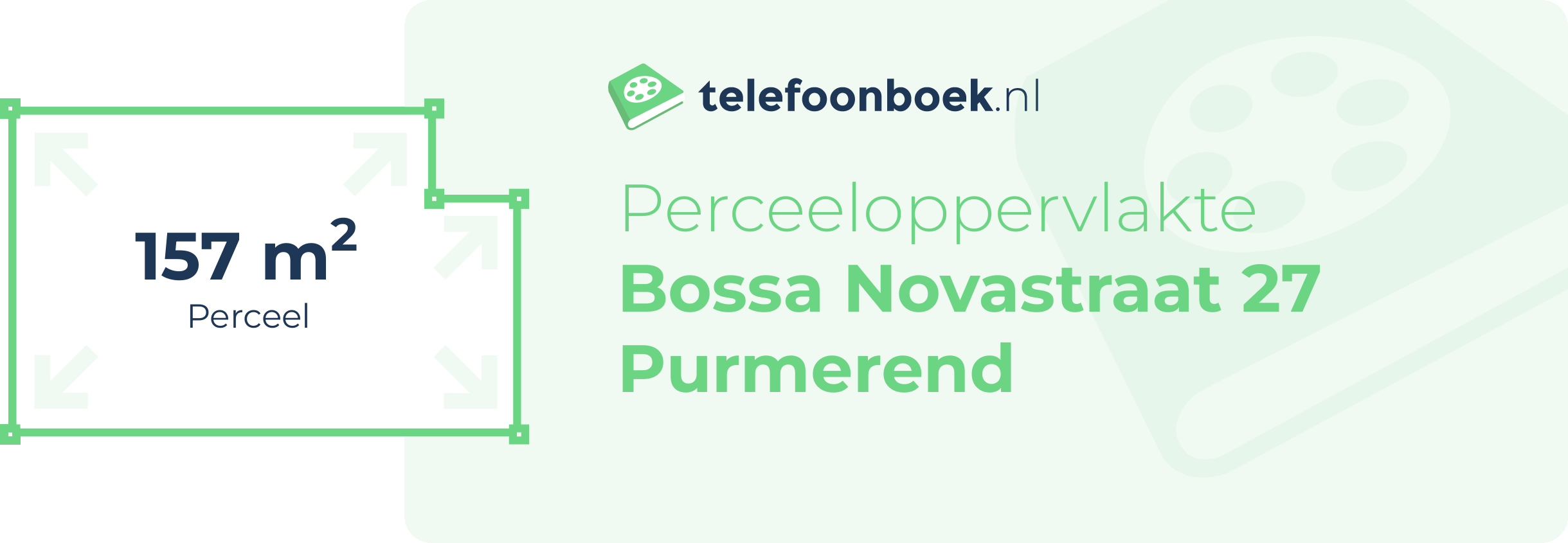 Perceeloppervlakte Bossa Novastraat 27 Purmerend