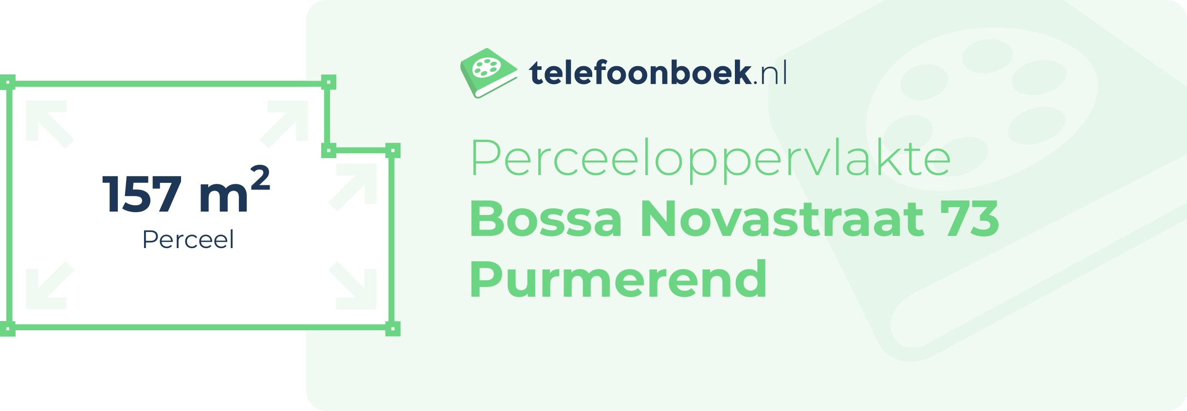 Perceeloppervlakte Bossa Novastraat 73 Purmerend