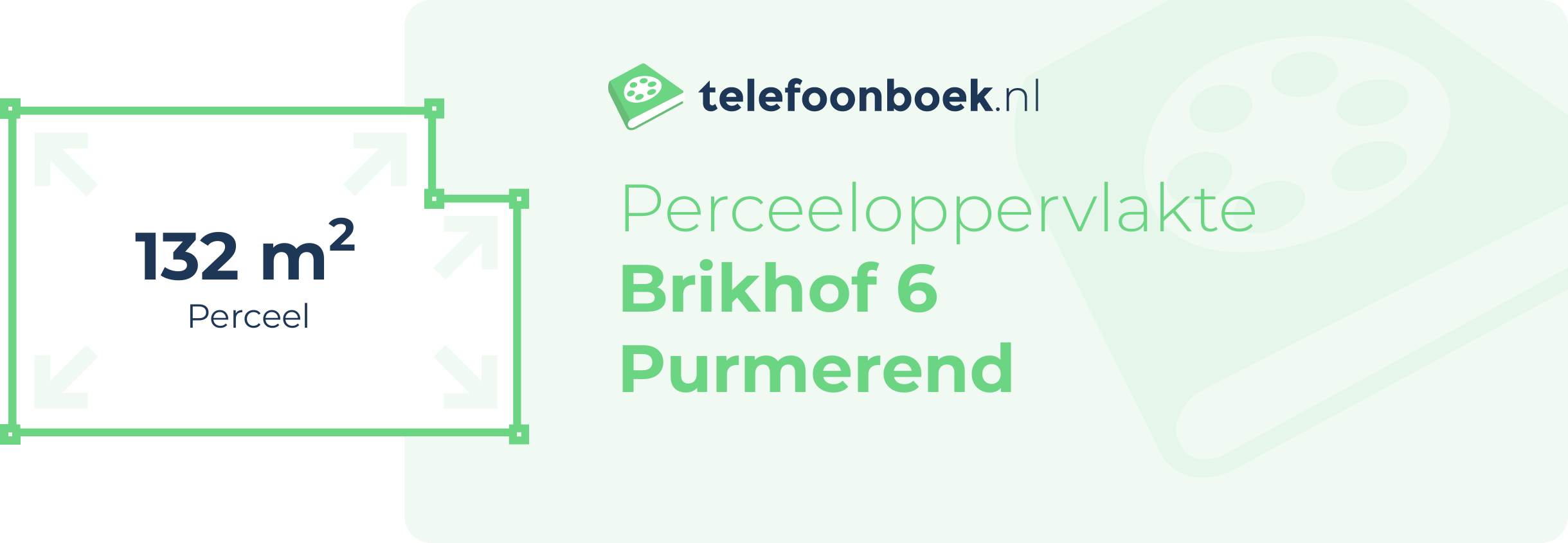 Perceeloppervlakte Brikhof 6 Purmerend