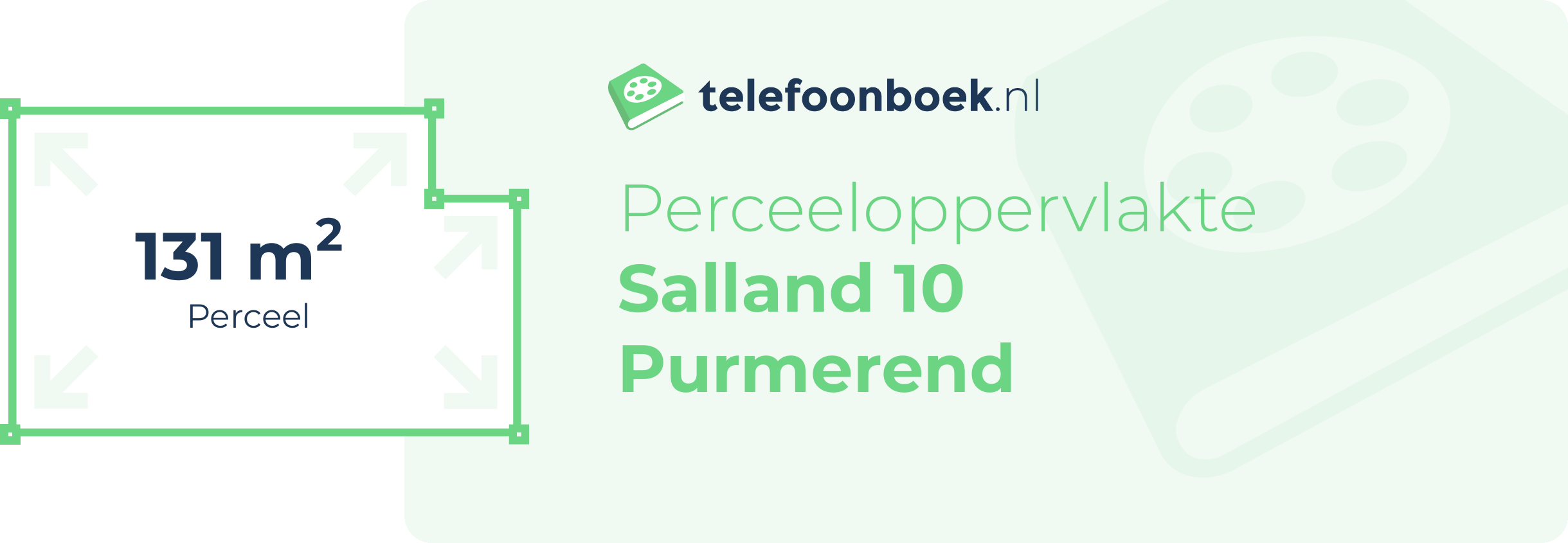 Perceeloppervlakte Salland 10 Purmerend