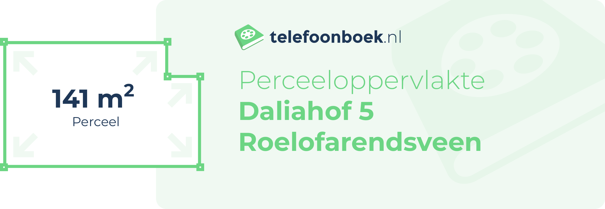 Perceeloppervlakte Daliahof 5 Roelofarendsveen