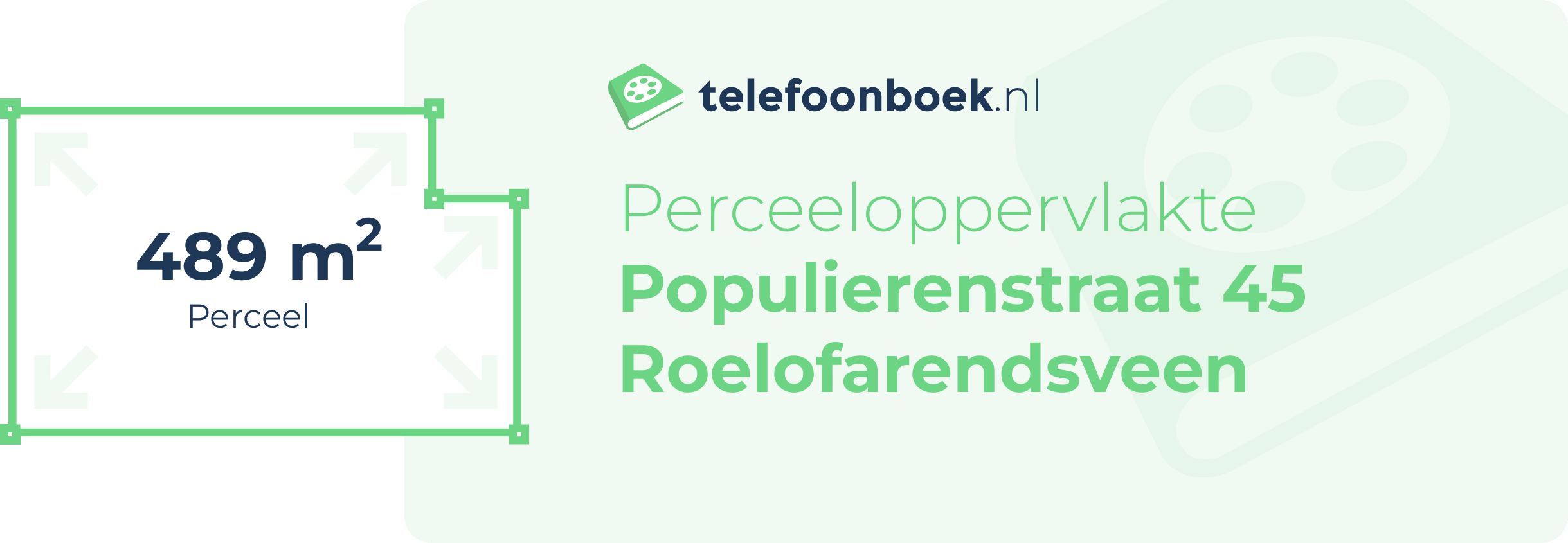 Perceeloppervlakte Populierenstraat 45 Roelofarendsveen