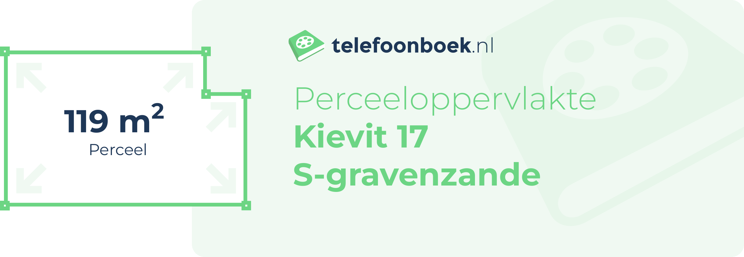 Perceeloppervlakte Kievit 17 S-Gravenzande