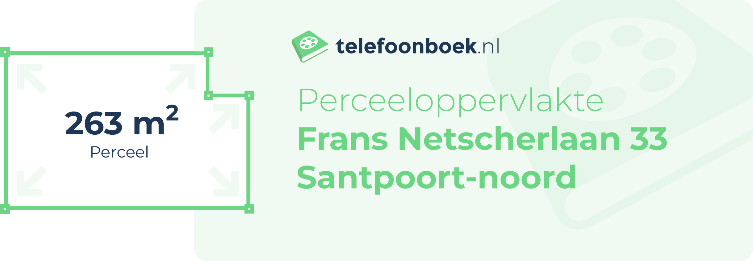 Perceeloppervlakte Frans Netscherlaan 33 Santpoort-Noord