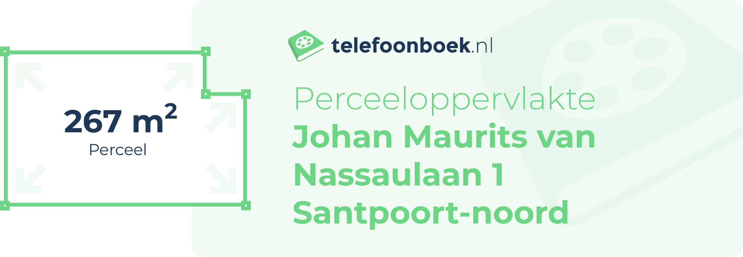 Perceeloppervlakte Johan Maurits Van Nassaulaan 1 Santpoort-Noord