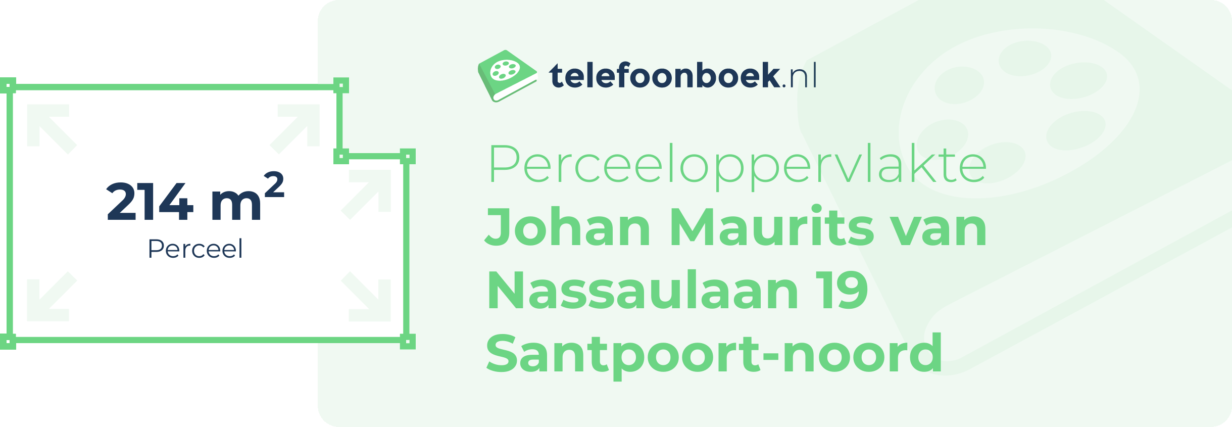Perceeloppervlakte Johan Maurits Van Nassaulaan 19 Santpoort-Noord