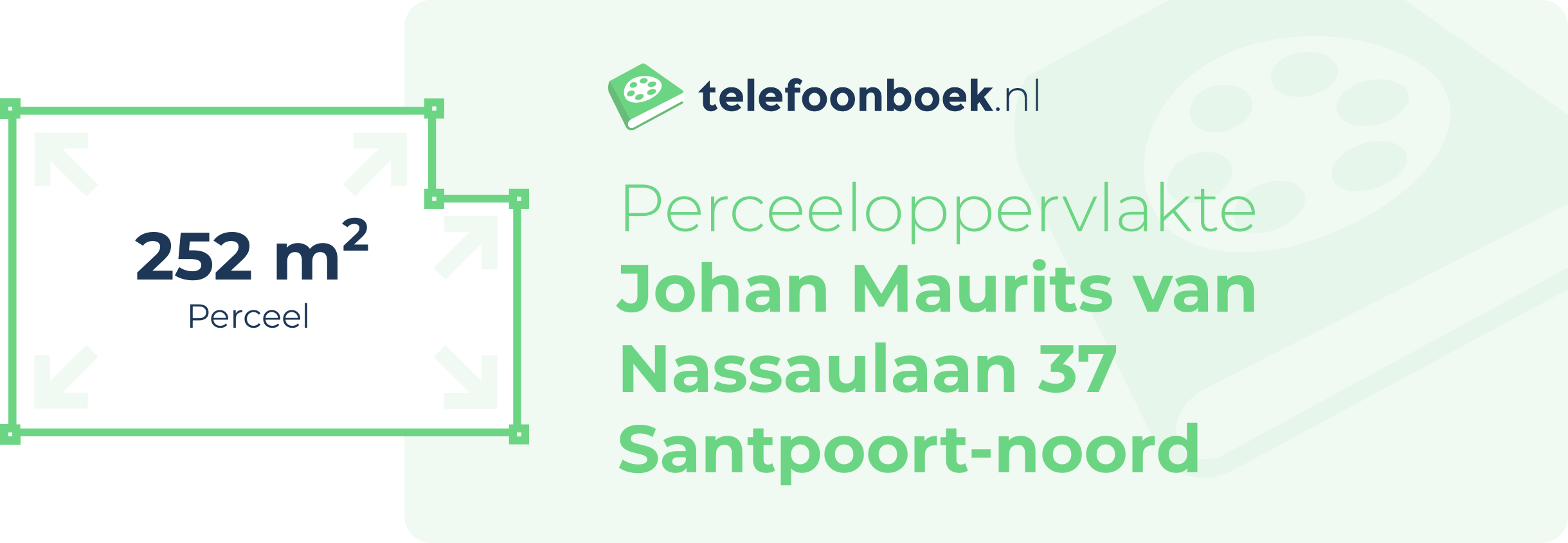 Perceeloppervlakte Johan Maurits Van Nassaulaan 37 Santpoort-Noord