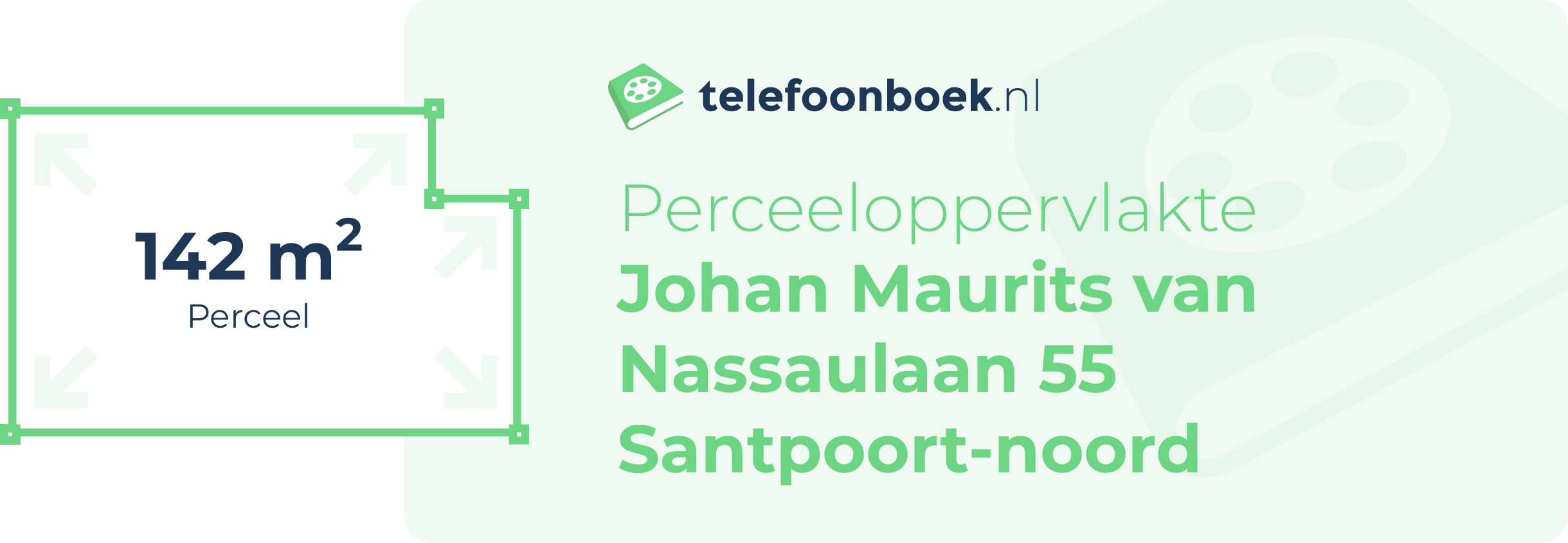 Perceeloppervlakte Johan Maurits Van Nassaulaan 55 Santpoort-Noord